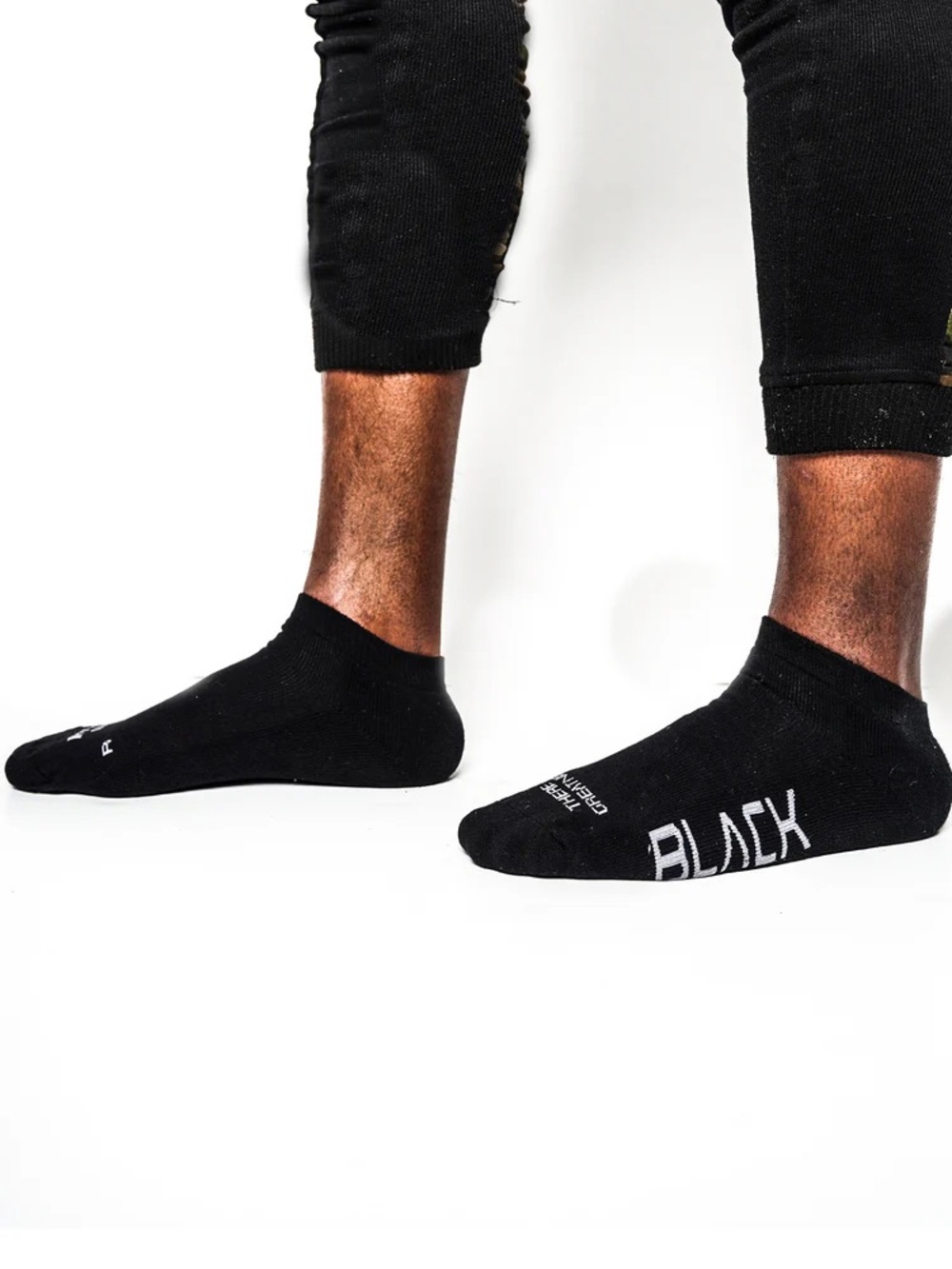 Men's Black Low-Cut Athletic Socks